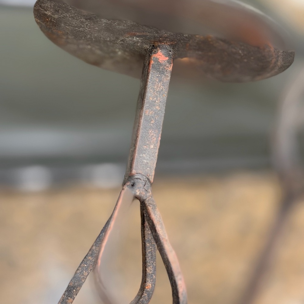 3 Vintage Hand Forged Candlesticks Set. Black Basket Weave w/Patina 14” 11” 8.5” - Picture 4 of 15